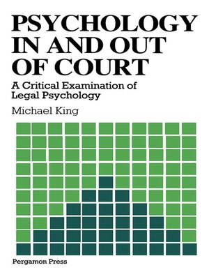cover image of Psychology in and out of Court